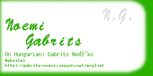 noemi gabrits business card